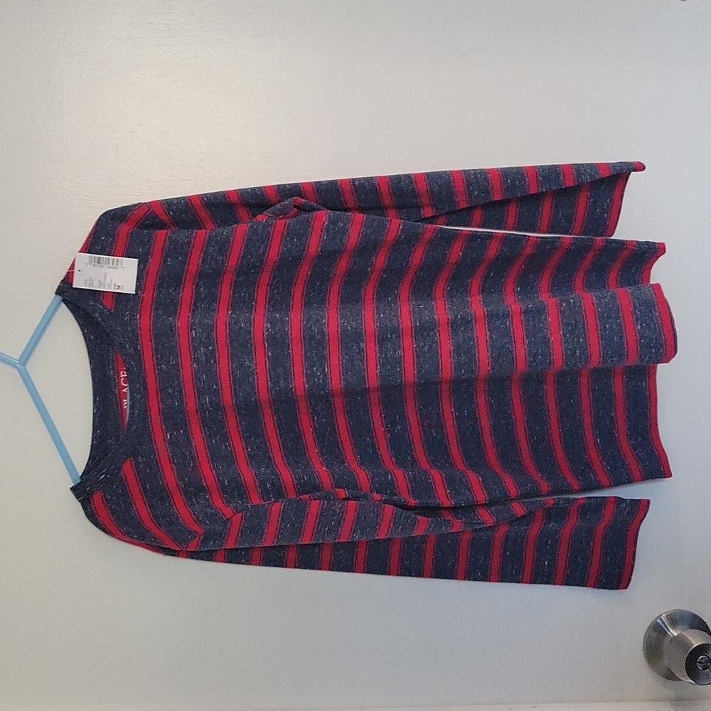 No longer available Donated to fire family victims Long Sleeve Stripped Shirt